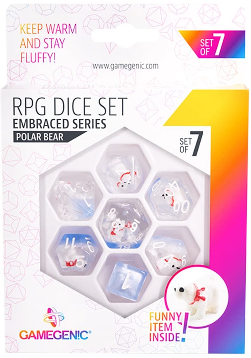 Solidchoice - Set van 7 Hoogwaardige Dobbelstenen voor Rollenspellen