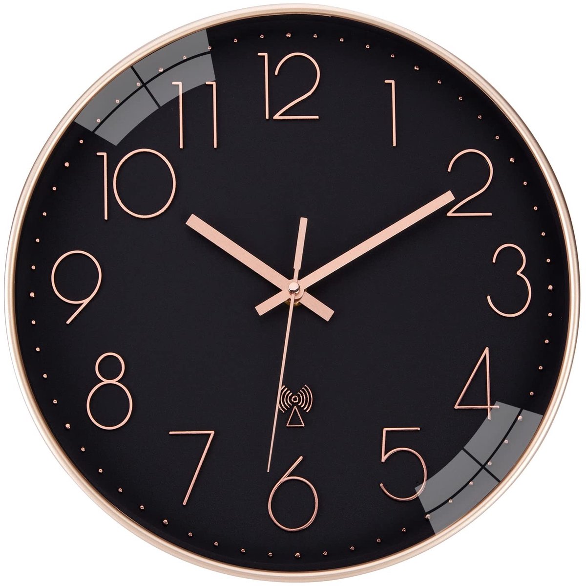 Solidchoice - Stille Radio Controlled Wandklok - 30 cm Quartz Klok voor Thuis en Kantoor