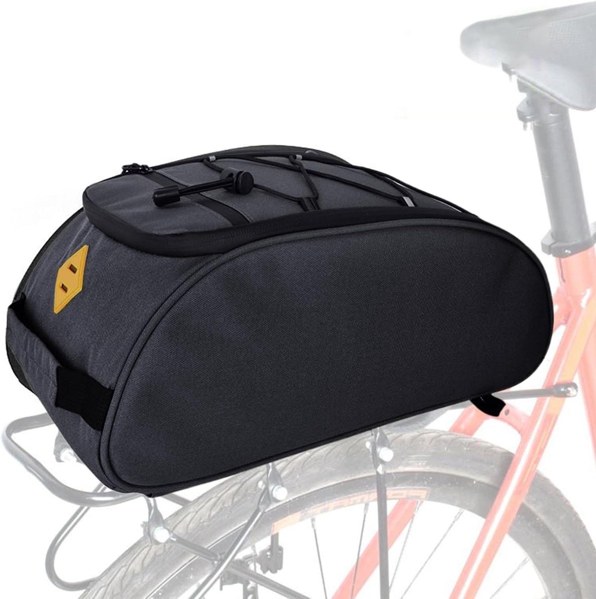 Fietsdrager Tas - Achtertas Fiets - Fietsen Organiseren - Waterdicht Oxford Materiaal - 8 Liter - Zwart