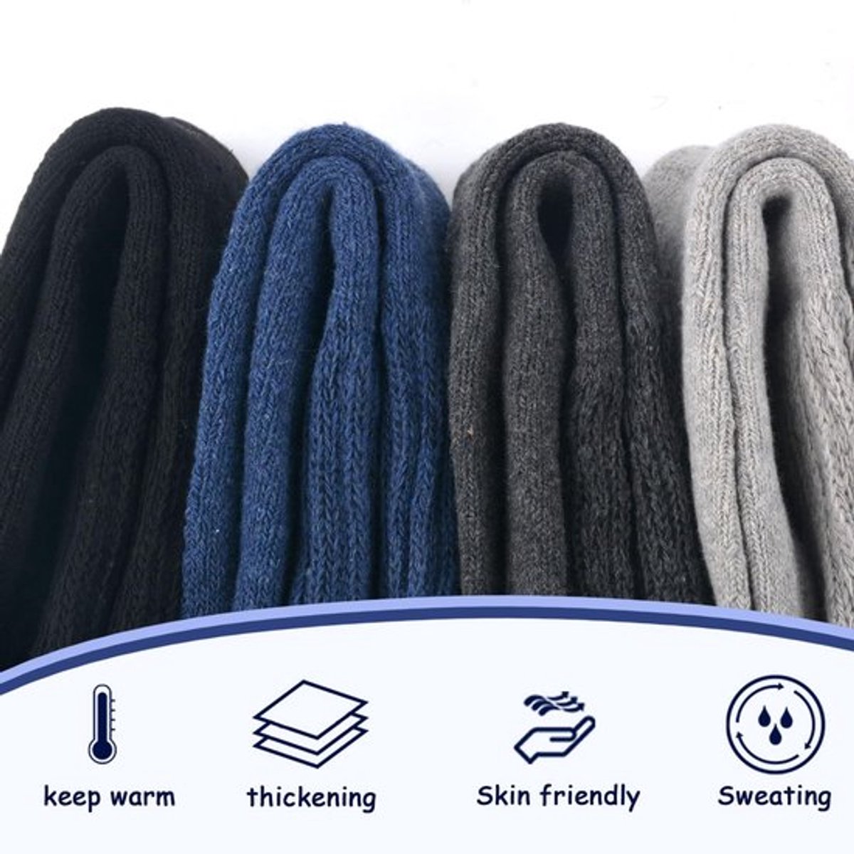 Onf3 Warme Wintersokken Thermische Sokken Dikke en Comfortabele Multicolor