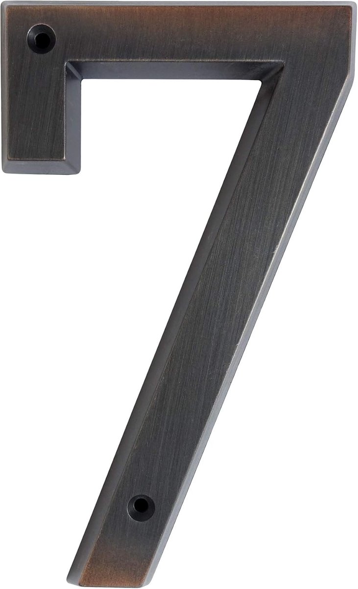 Huisnummerbord 6 Inch (15 cm) Vintage Stijl Aged Brons Afwerking Deurnummers Bewegwijzering Plaquette Straat Huisadres Cijfers, Zinklegering (7)