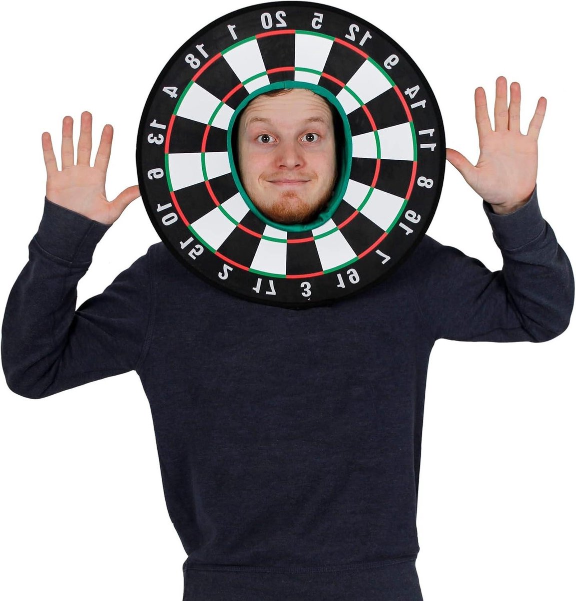 Dartbord Hoed - Verkleedkostuum Sportaccessoire - Feestelijke Gelegenheden - Dubbelzijdig Ontwerp - 43cm Hoog - Niet Gespecificeerd
