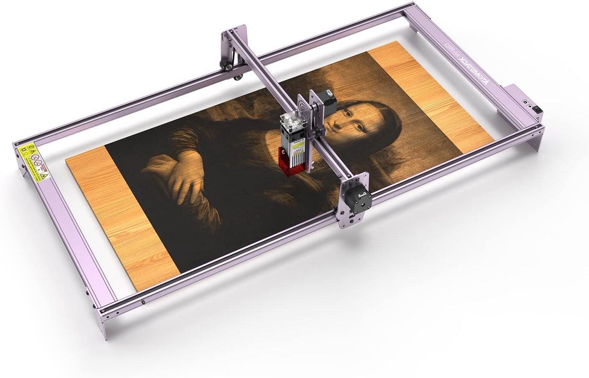 Graveervlak Uitbreidingsset - Lasergraveer Extensie - Grotere Projecten Maken - Originele Metalen Profielen - 850 x 410 mm - Zilver
