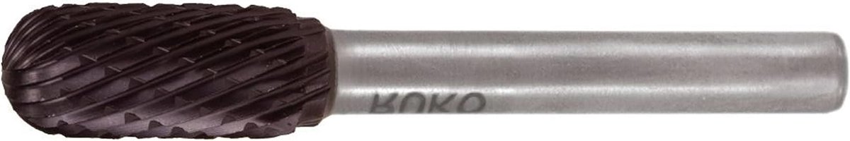 Hardmetalen Freesstift - Metaalbewerking Frees Wolframcarbide Stift - Metaal Bewerken - Rolrond Vorm C - 8 mm - null
