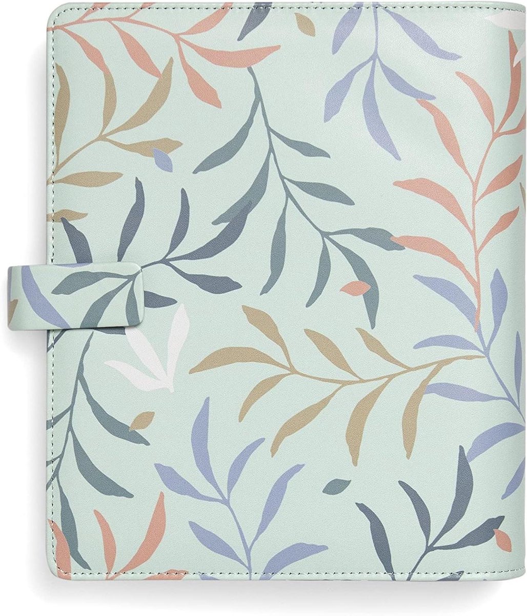Botanical Organizer - Persoonlijke Planner - Afspraken Plannen - Slimme Bandsluiting - A5 148x210mm - Mintgroen