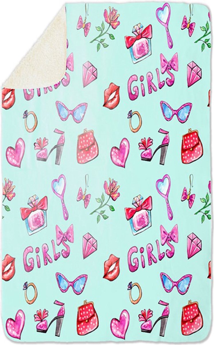 Fleecedeken Girls, 96x146cm, Polyester Sherpa
