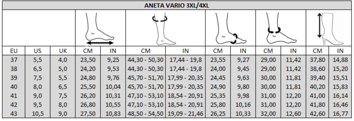 Bottes mollets larges 3XL - Aneta