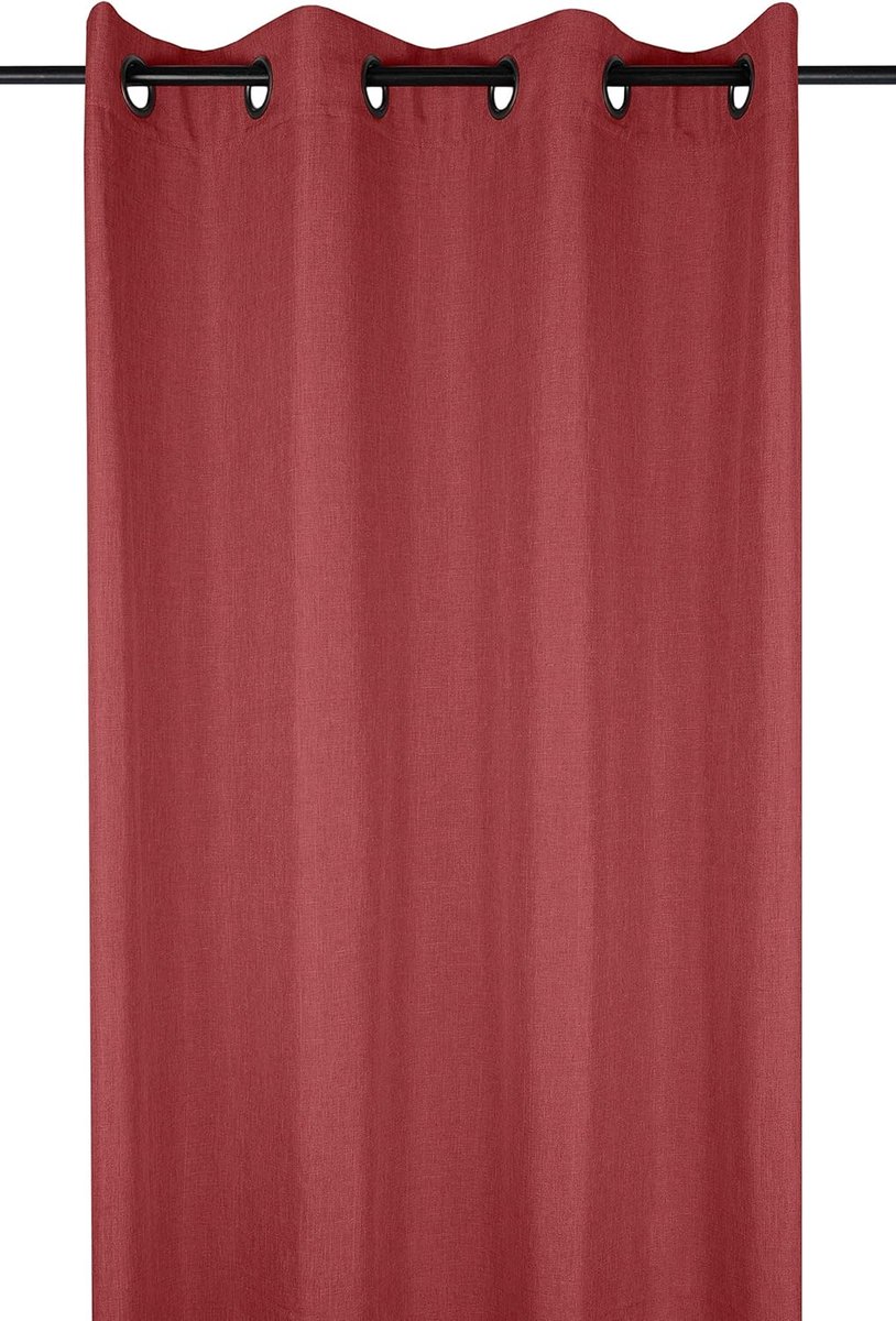 Casa – Gordijn 140 x 260 cm – Bea – Karmijn