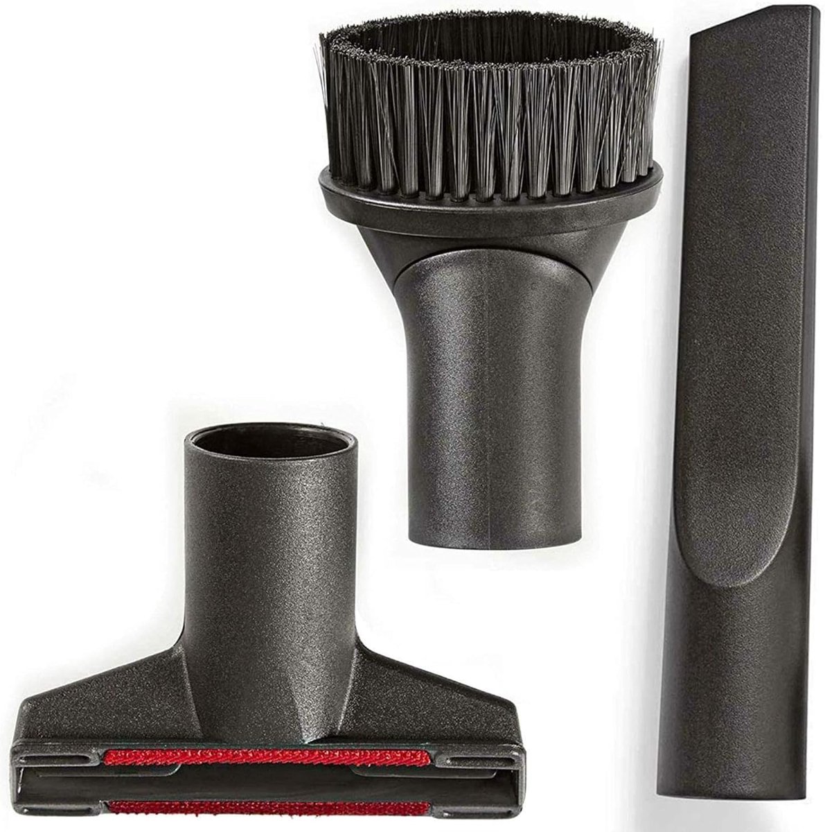 Mondstukkenset, stofzuiger-set, meubelborstel, voegenzuigmond, adapter, opzetstuk voor Dirt Devil Bosch Siemens Einhell Kärcher vloerstofzuiger