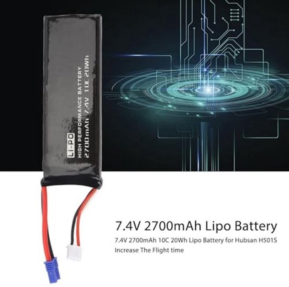 Store_8 - Lipo-batterij - hoge capaciteit - langdurig vliegen - 7,4v