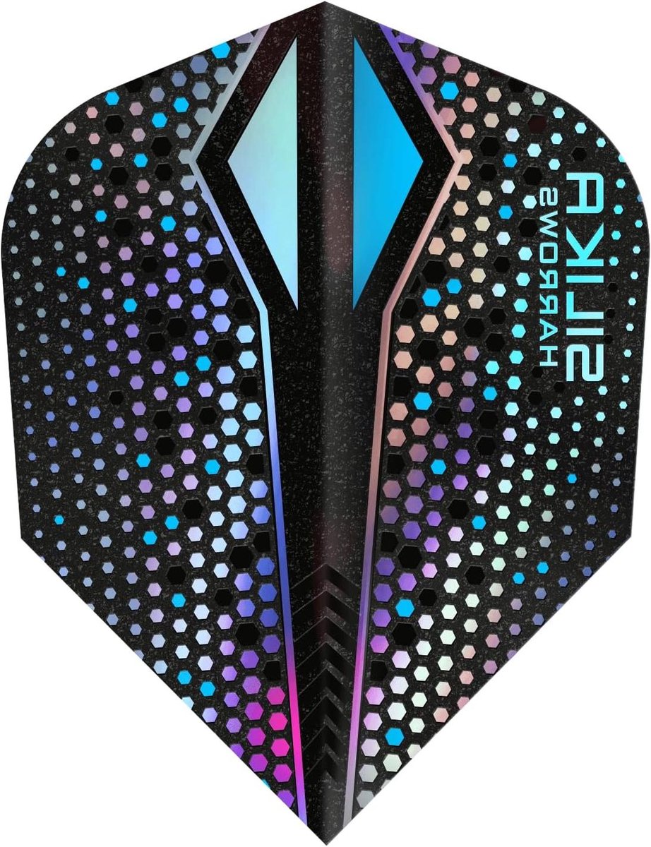 Dart Flights - Vliegjes - Darten - Crystalline Coated - 11 x 7 x 1 cm - Silver