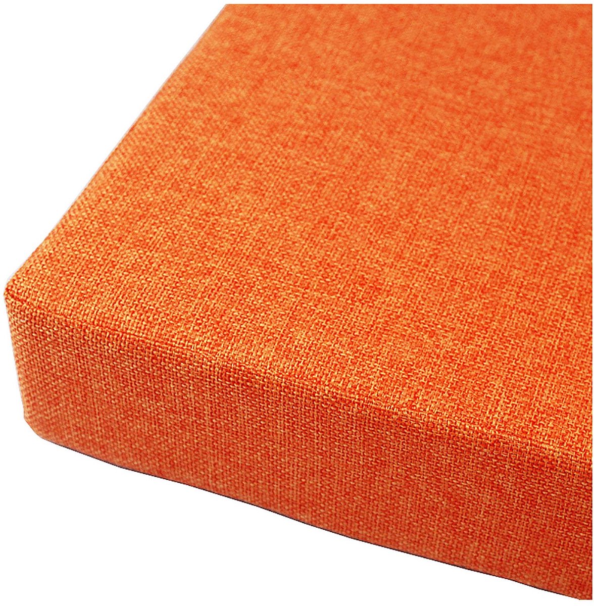 Bench Pad Kussen 2 of 3 zits, Bench Mat Pad Vervanging Matras Stoel Pad Indoor Outdoor voor Tuin Bank of Swing Pad Tuin Dikke Bench Pad Mat Zitkussen -Oranje 150x40x5cm (59x16x2i