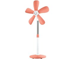 Telescopische vloerventilator – Stil, 5 zachte bladen, veilig roosterloos ontwerp, comfortabele…