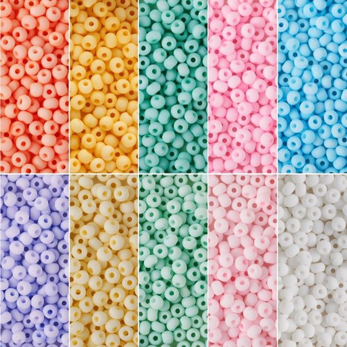 Store_7 - Kralen - Sieraden Maken - Macaron Kleur - Glas Rocailles