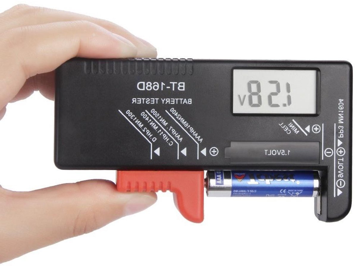 Digitale Batterij Tester voor 1.5V tot 9V Penlite, Knoopcellen en Oplaadbare Batterijen