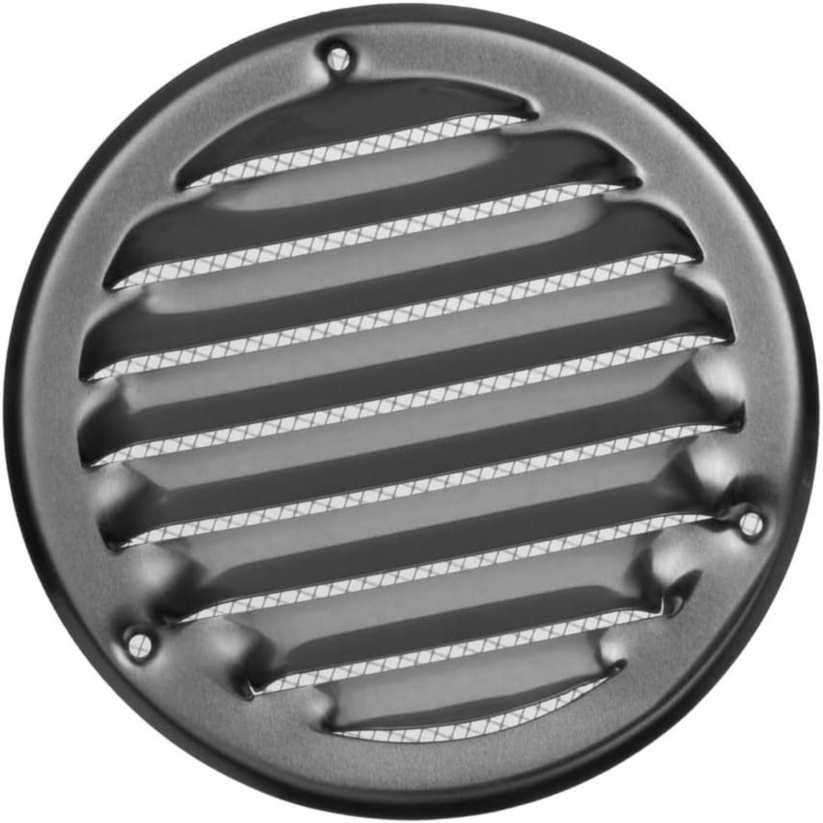 Ventilatie Grille - Afzuigrooster Insectenwerend - Luchtcirculatie Verbeteren - Met Insectenhor - Ø 100mm - Aluminium