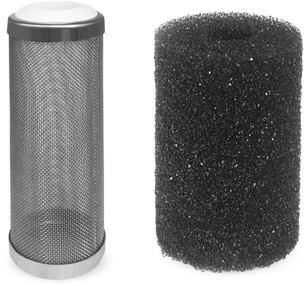 Filter Guard RVS Instroom Inlaat Mand Mesh Garnalen Bescherming Met Filterspons Aquarium Filter Bescherming 12 Mm