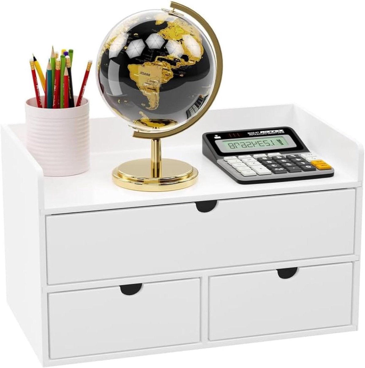 Bureau Organizer Bamboe - Lade Organizer - Bureau Opbergen - Gladde Afwerking - 32 x 19 x 15.9 cm - Natuur