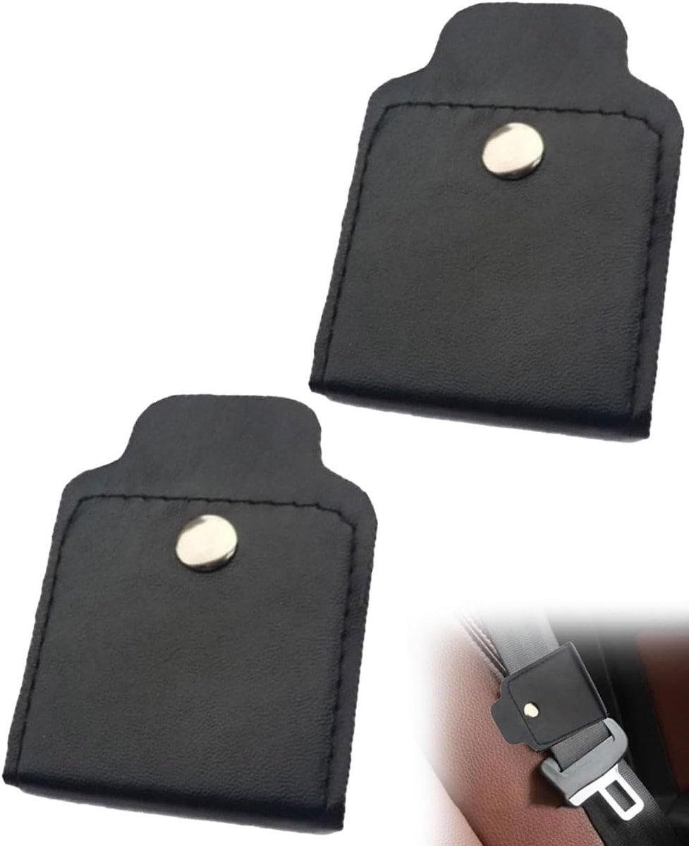 2 stuks lederen veiligheidsgordel-clip, autoveiligheidsgordelinsteller, universele autoveiligheidsgordelclip auto veiligheidsgordelinstelling