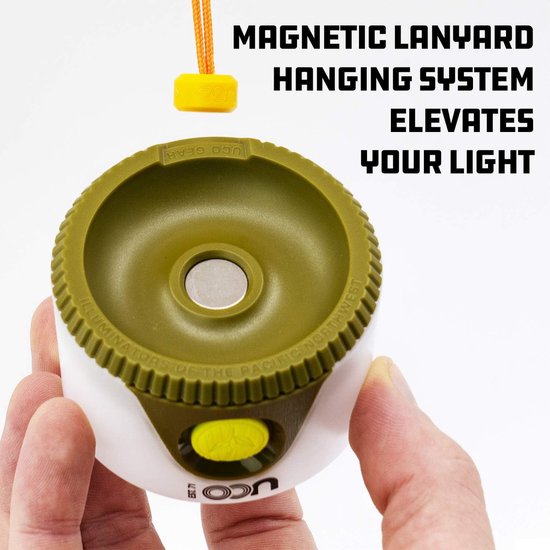 Mini Camping Lantaarn - Hanglamp Outdoor - Kamperen Verlichting - Compact Miniformaat - 635 x 21 cm - Zwart — afbeelding 4