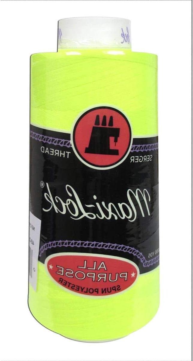 Polyester Naaigaren - Naaimachine Garen - Kleding Maken - Hoge Sterkte Garen - 3000 Yards - Neon Geel