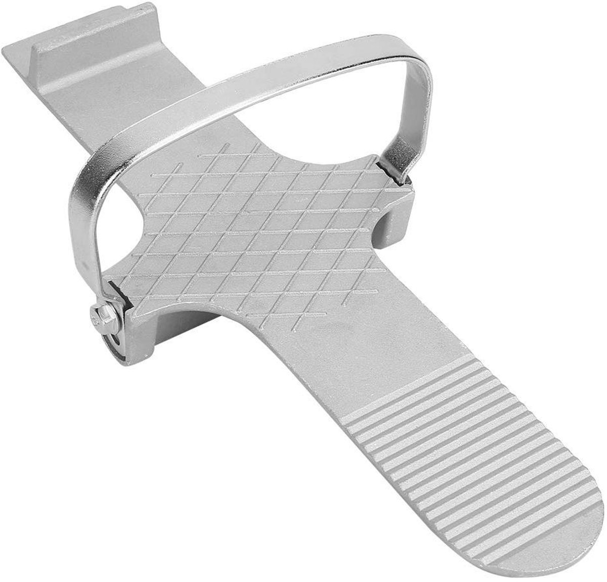 Voetpaneelheffer - Gipsplaatlifter Platenheffer - Gipsplaten Monteren - Lichtmetalen Constructie - 30 x 12.5 x 3 cm - Zilver