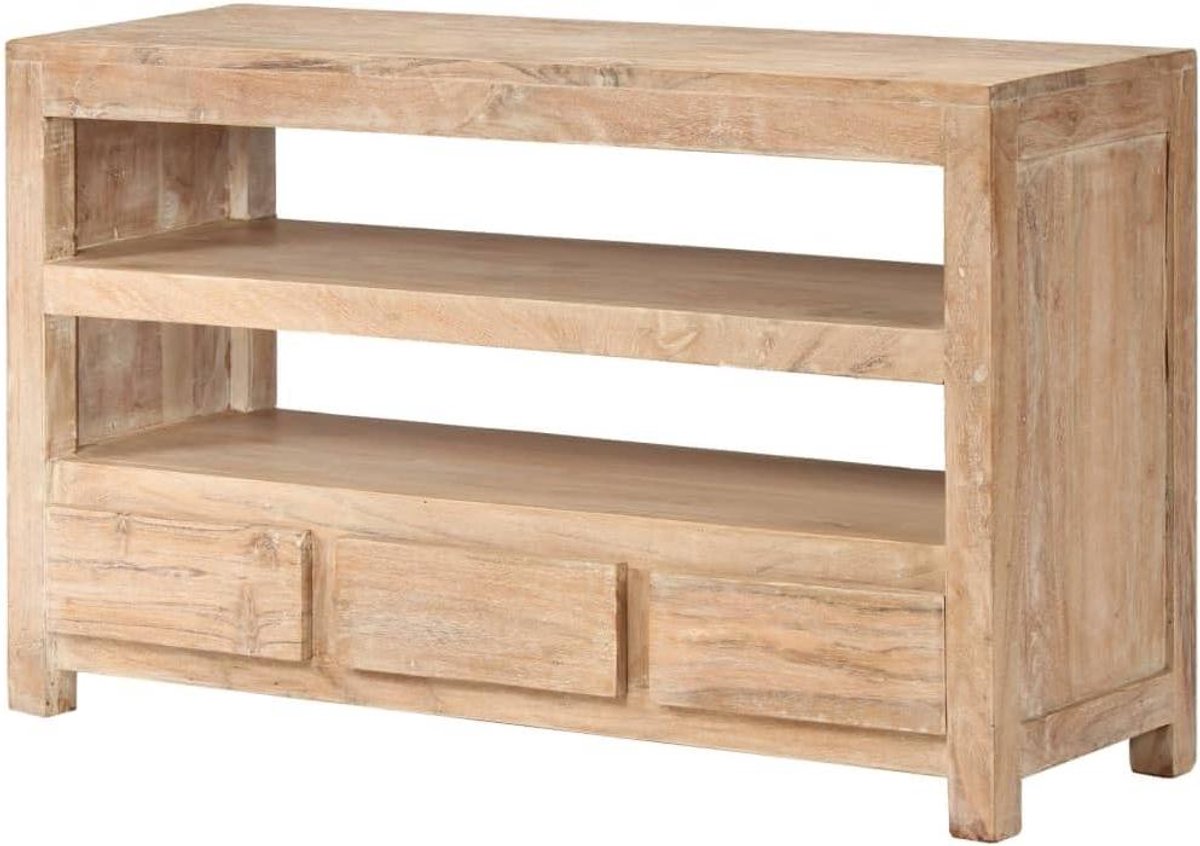 Houten TV Meubel - Dressoir Opbergkast - Woonkamer Inrichting - Massief Acacia Hout - Niet Gespecificeerd - Lichtbruin