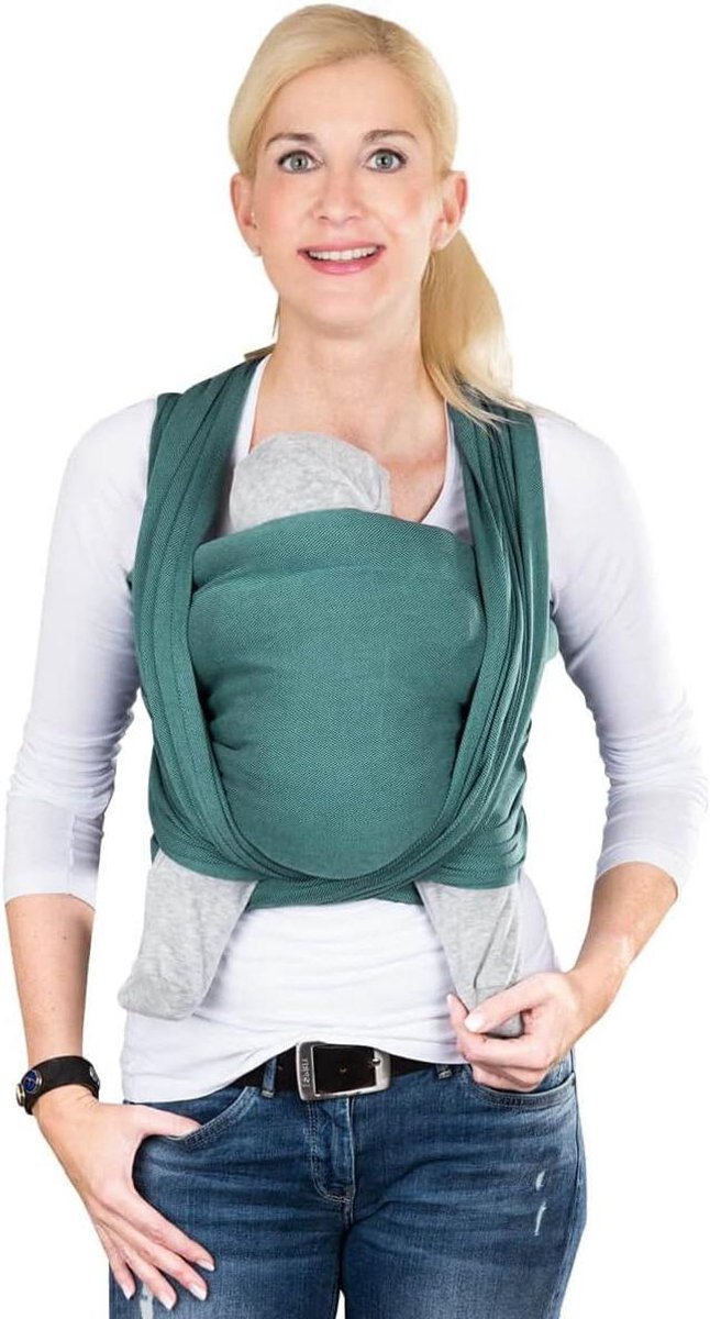 Draagdoek Prematuur - Baby Draagdoek - Baby Dragen - Speciaal voor prematuren - 460 x 045 m - Groen