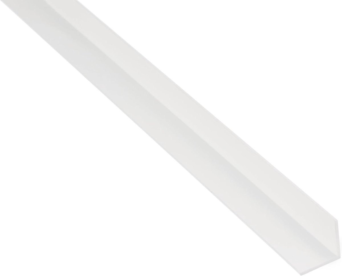 Eco Hoekprofiel - PVC Profiel - Afwerking Hoek - Bio-based Materiaal - 1000 mm - Wit