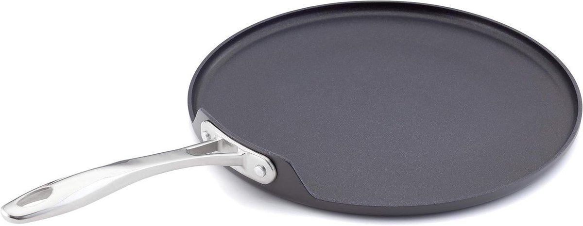 Koekenpan - Pannenkoekenpan - Koken - Roestvrij Staal - 30 cm - Zilver