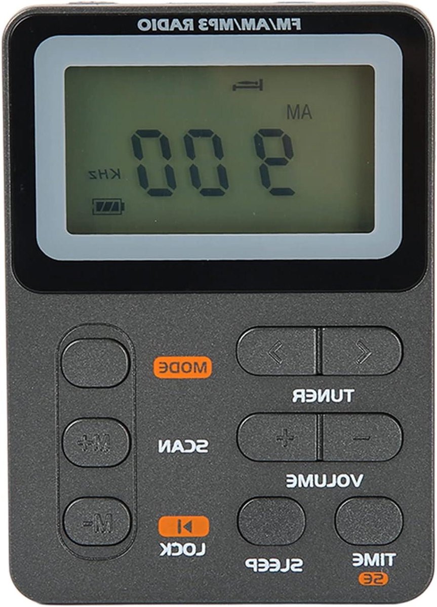 Draagbare Radio - Zakradio Digitale Radio - Muziek Luisteren Buiten - Stabiele Ontvangst Chip - 80x57x17mm - Zwart