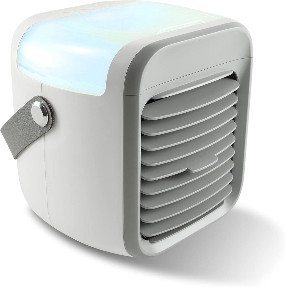 Mini Air Cooler - Persoonlijke Koeler - Persoonlijke Koeling - Met LED Verlichting - 15.2 x 17.4 x 17.3 cm