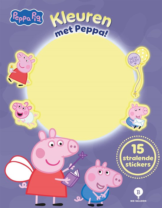 Peppa Pig - Kleuren met Peppa Pig glow in the dark - cover