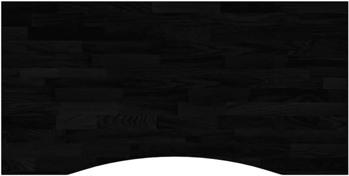 Bureaublad Rechthoekig - Tafelblad Hout - Bureau Maken - Massief Eikenhout - 100x50x25 cm - Donkerbruin