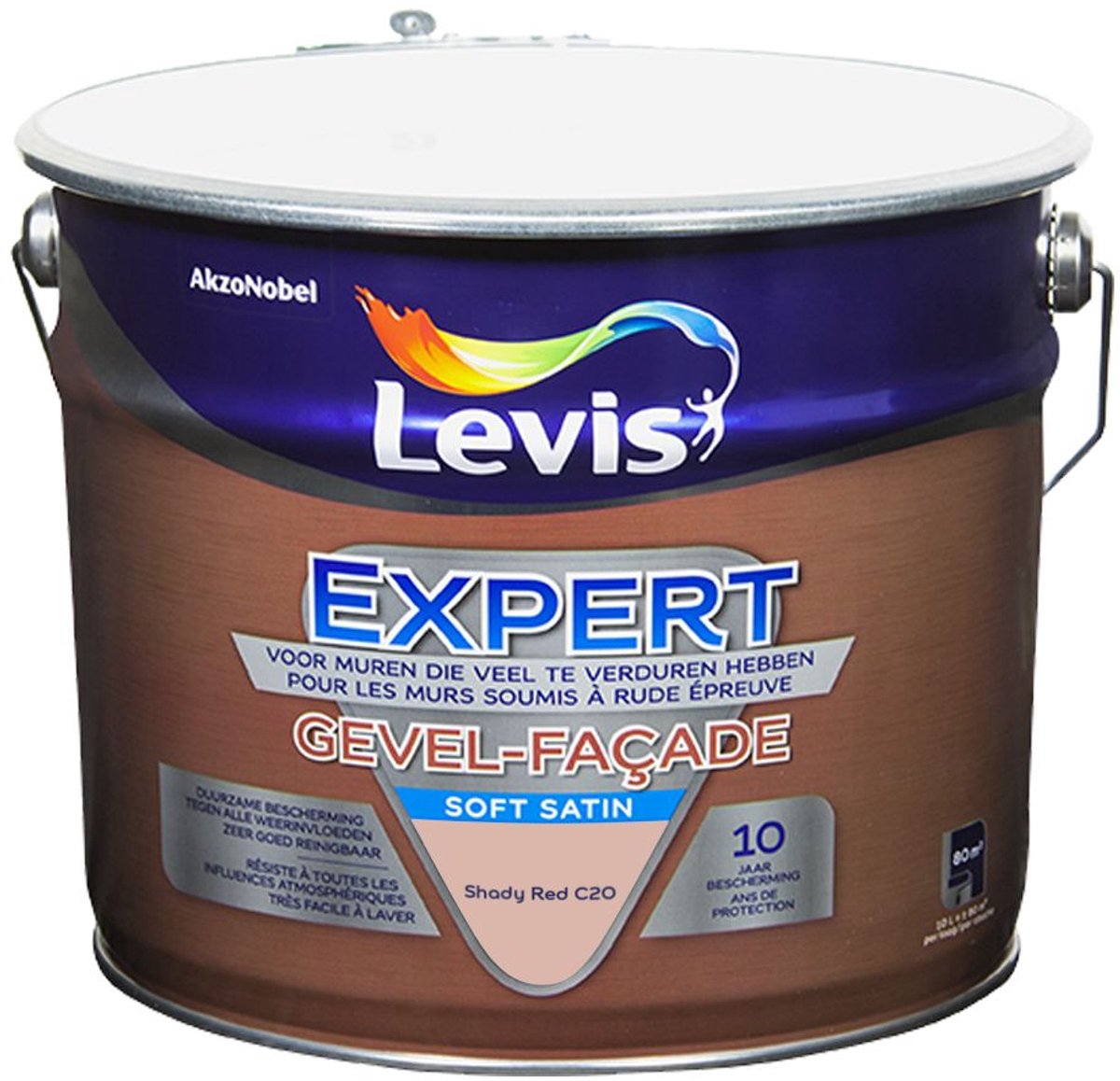 Levis - Expert Gevel Mix - Shady Red C20 - Mengverf - 10 L
