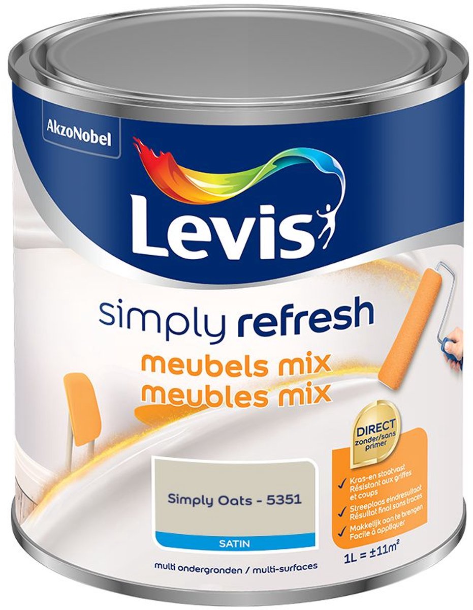 Levis - Simply Refresh Meubels Satin Mix - Simply Oats - Mengverf - 1 L