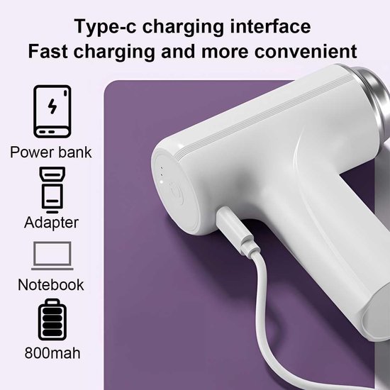 Handmixer Elektrisch - Keuken Garde - Beslag Maken - Draadloos en Draagbaar - 3 Snelheden - Wit — afbeelding 2