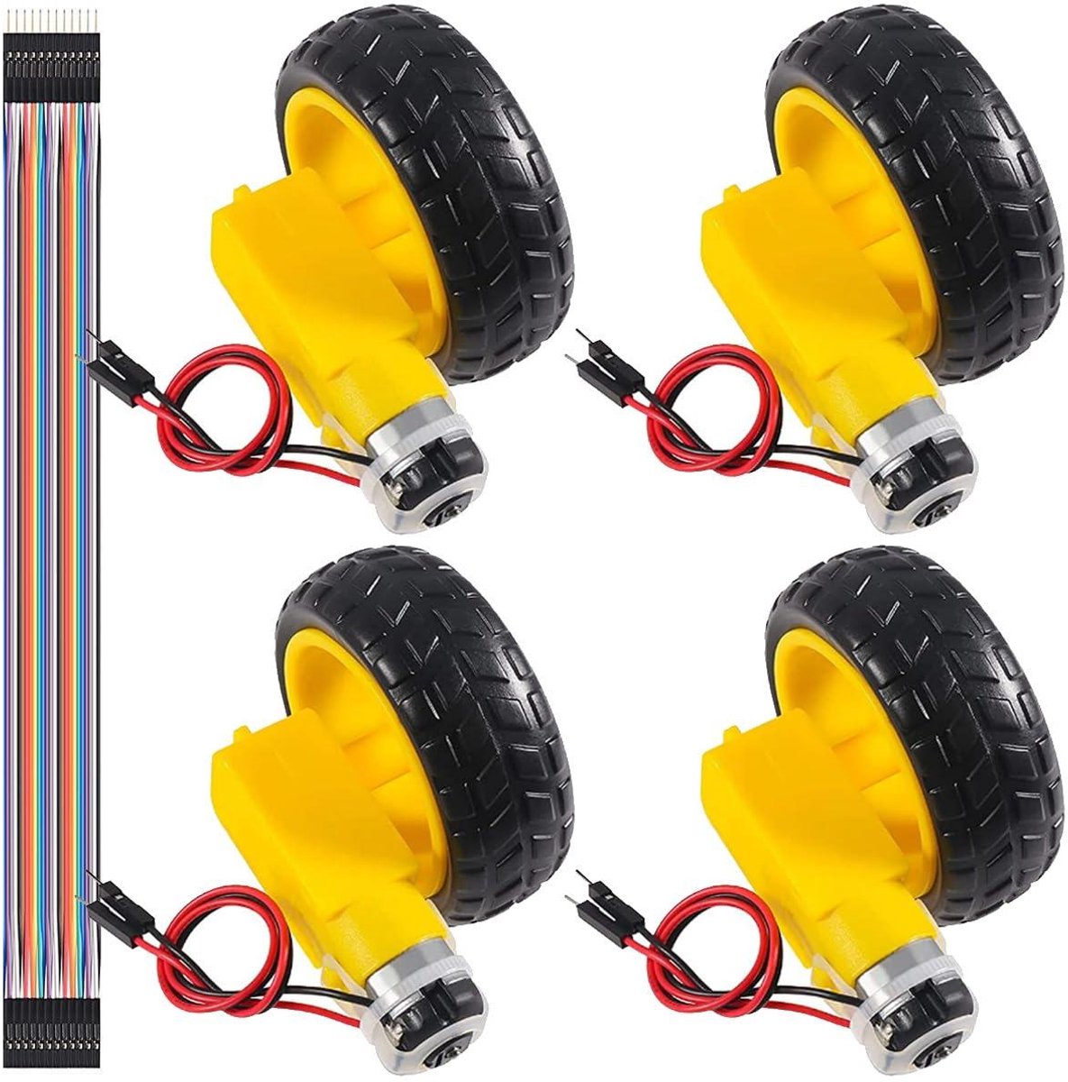 Gelijkstroom Motoren - DC Motoren - Robotica Bouwen - EMC Anti-interferentie - 7 x 2.2 x 1.9 cm - Zwart