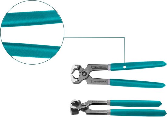 Timmertang - Nijptang Houtbewerking - Houten Delen Buigen - Chroom-vanadium Staal - 200 mm - Zwart — afbeelding 2