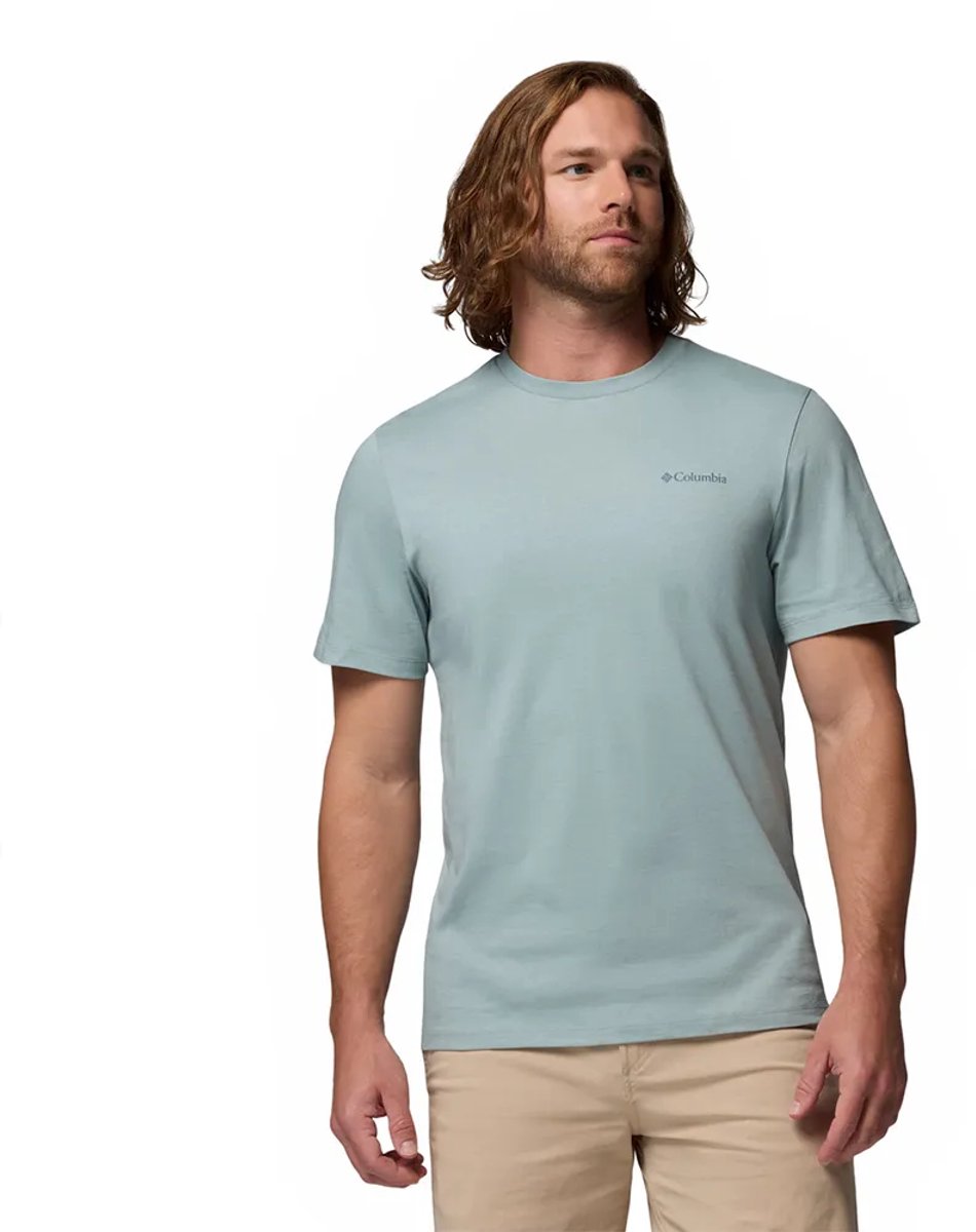 Columbia Csc™ Logo Back T-shirt Met Korte Mouwen Blauw XS Man