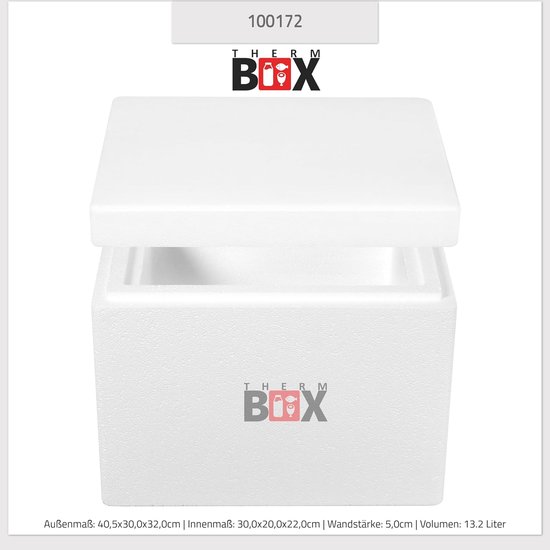 Piepschuim Thermobox - Isolatiebox Koelbox - Voedsel Transport - Hoge Isolatie - 194 Liter - Wit — afbeelding 5
