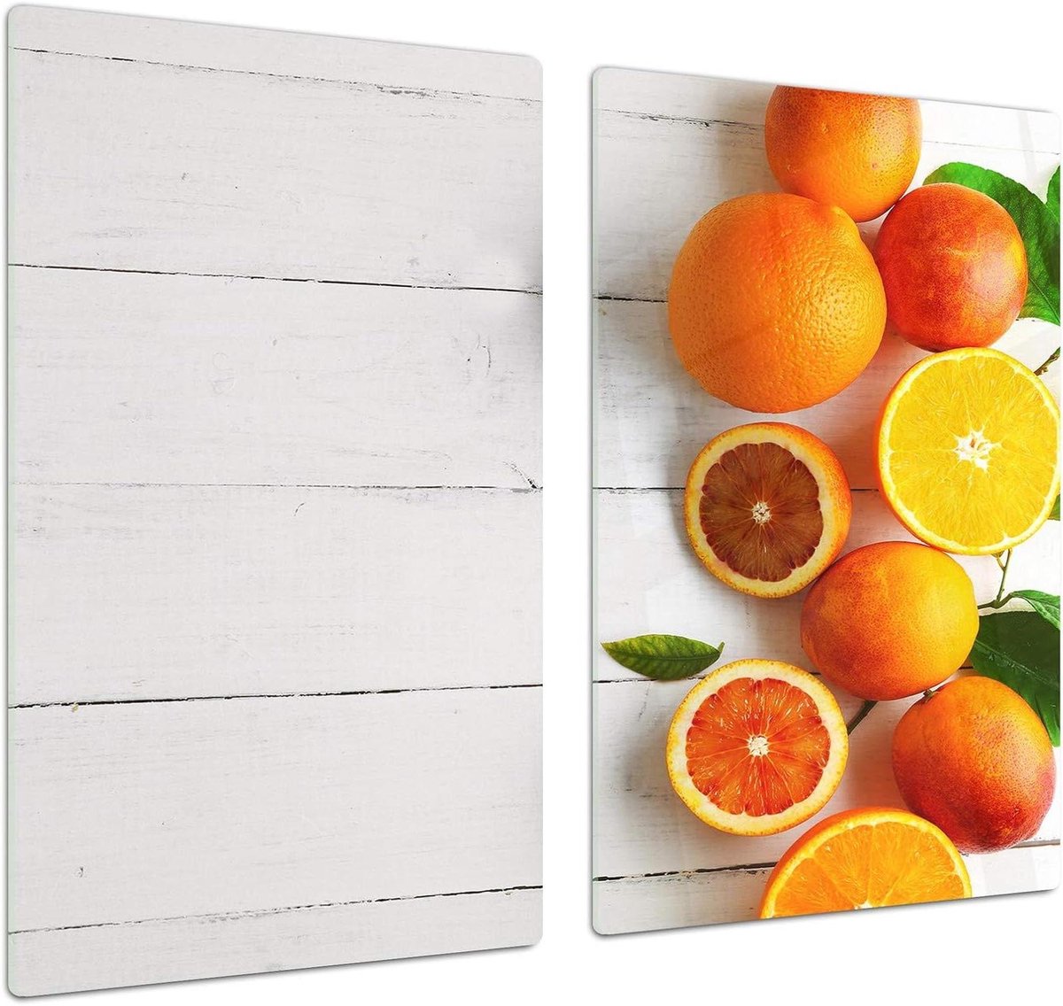 Glazen Keukenbord - Snijplank Werkblad - Keukenwerk - Gehard Glas - 60 x 52 cm - Oranje Design