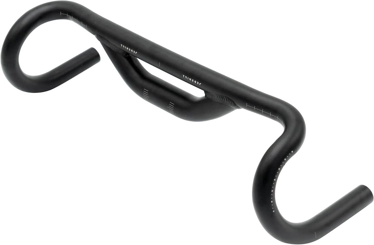 Fiets Stuur - Racefiets Stuur - Comfortabel Fietsen - Verstelbare Rise - 44cm Breed - Zwart