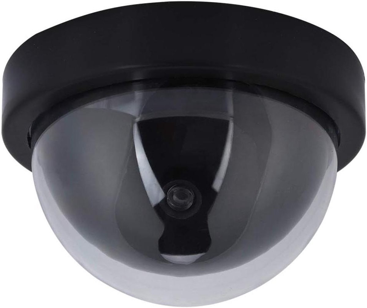 Dome Dummy Camera - Gesimuleerde Beveiligingscamera - Diefstal Afschrikken - Knipperend LED Licht - 1 Unité - Zwart