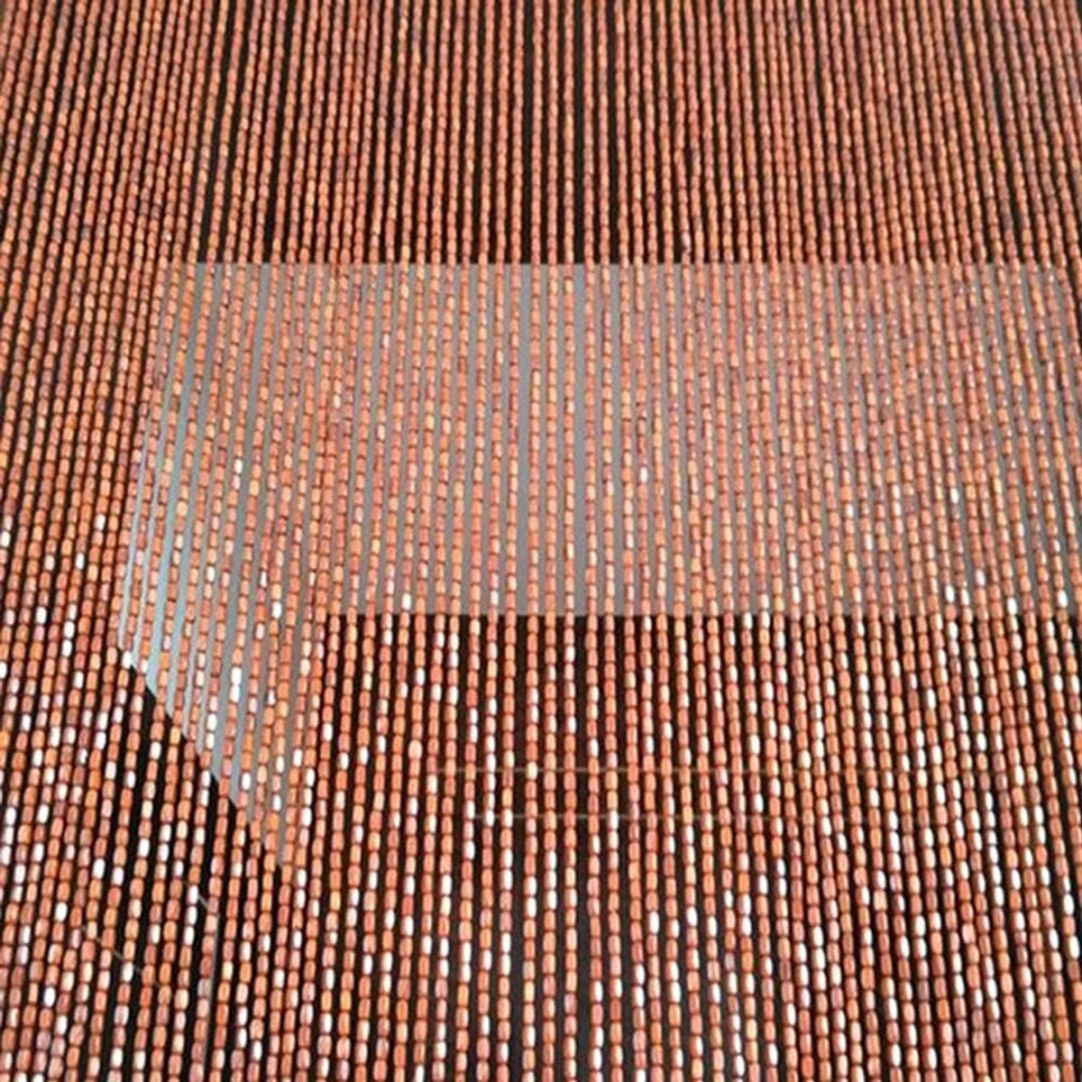 51 Strands Houten Kralen Voor Deuren Draad Gordijn Met Kralen Divider Screen Bruin Huis Entree Ornament Handgemaakte Hanger, 2 Kleuren(A,100cmx180cm-39.37"x70.8")