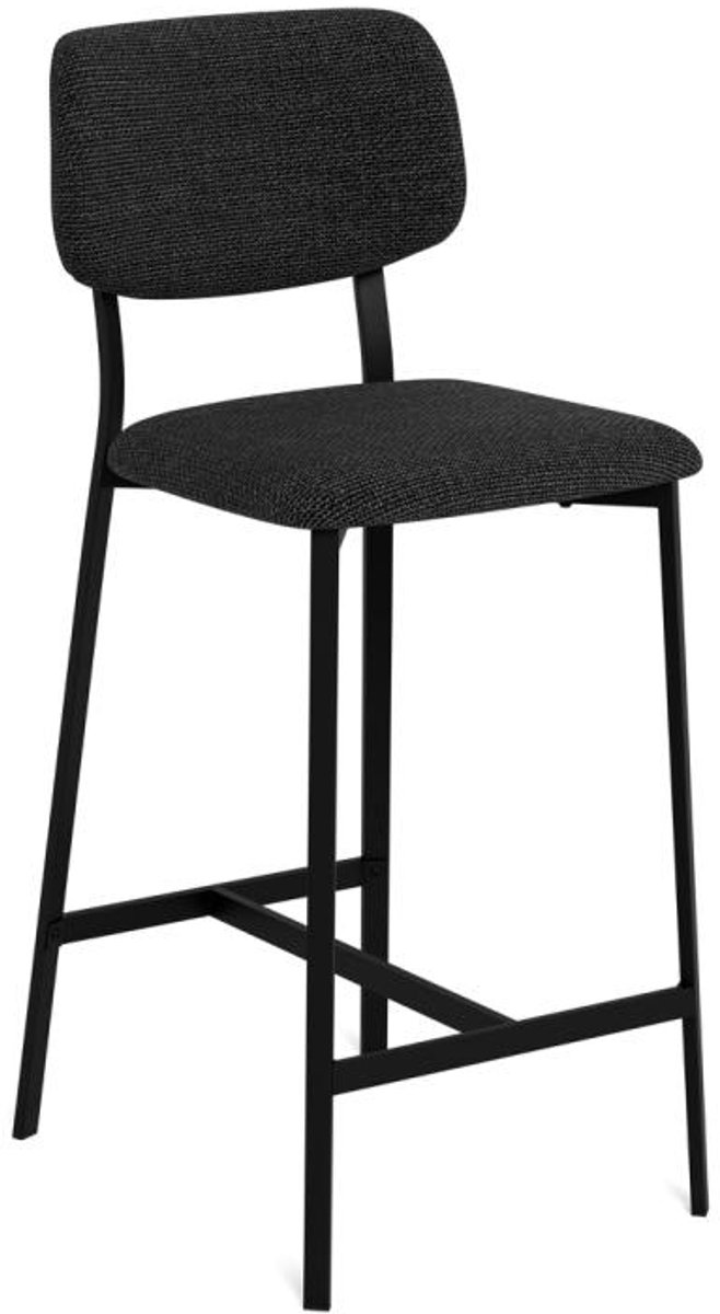 Barstoel Bristol Basel Zwart - Giga Living - Set van 2