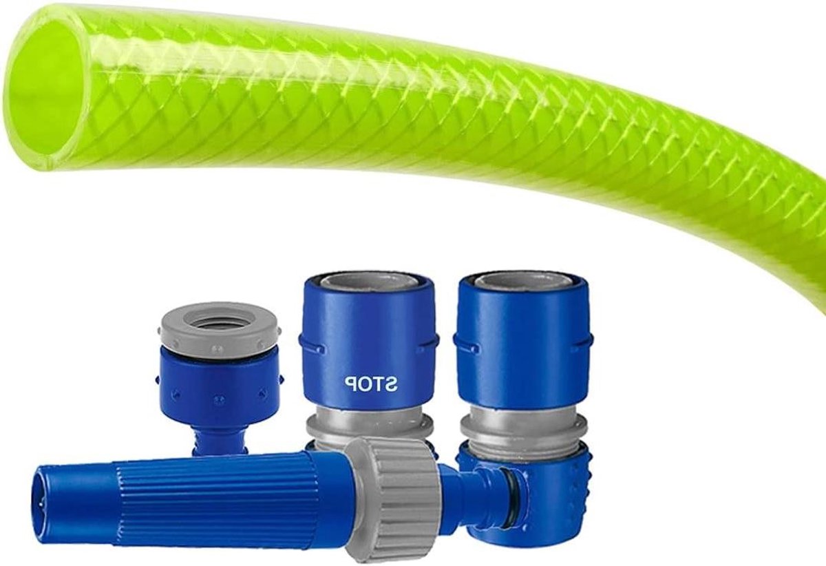 Tuinslang set - Water slang - Planten water geven - Hoge drukbestendig - 20 meter - Groen