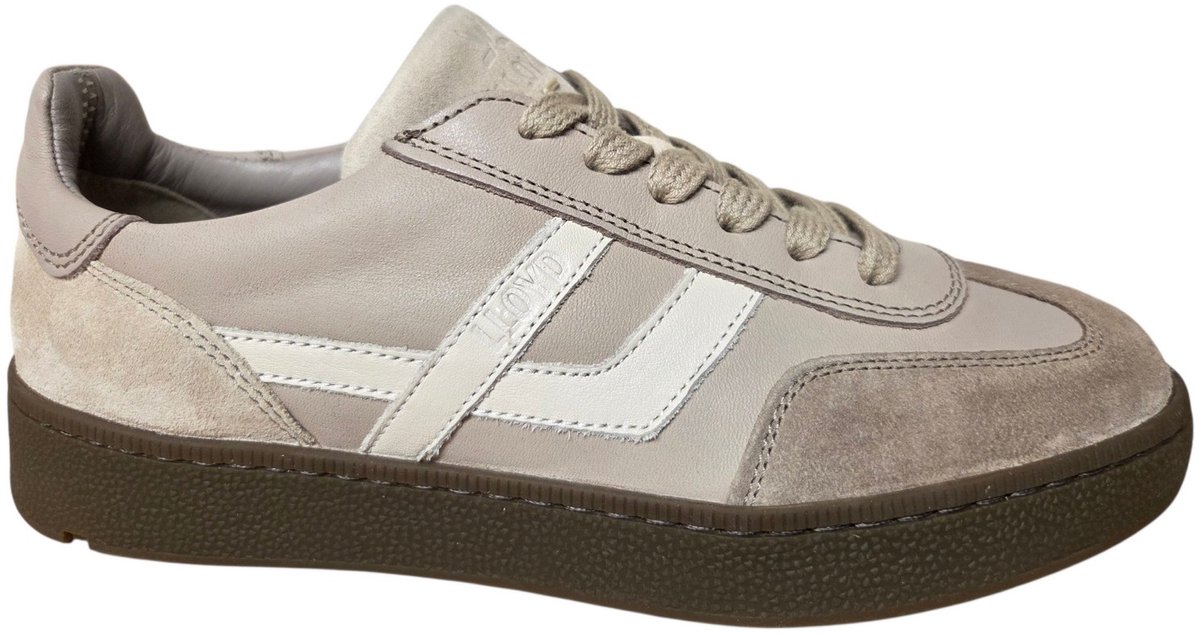 LLoyd Brava Warm Taupe Nude Sneakers Taupe Leer en Suede Dames - Taupe - 38