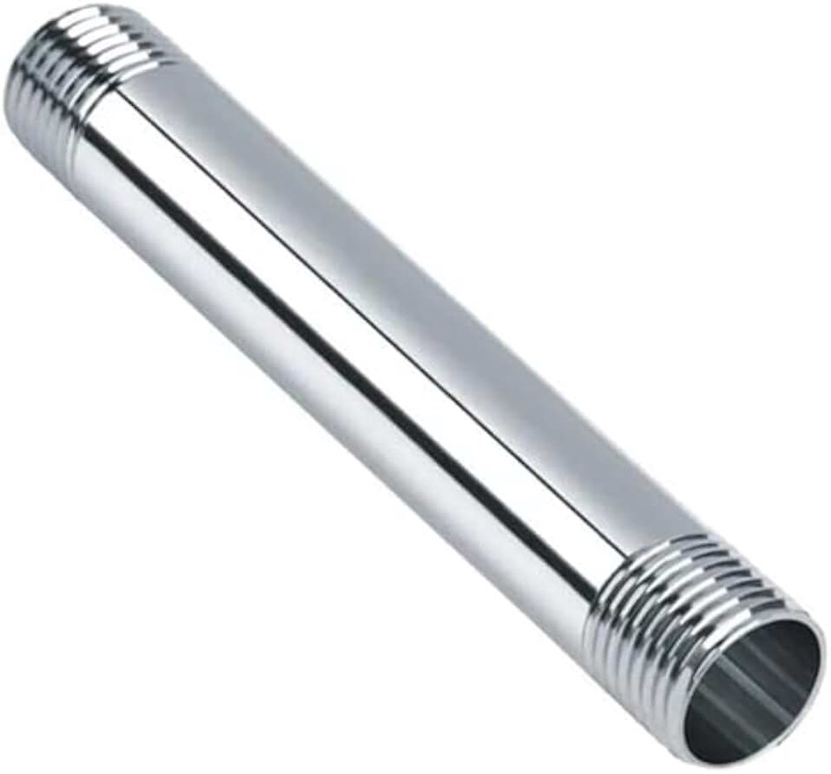 Slangaansluiting van roestvrij staal, schroefdraad voor lucht, water, brandstof (DN15 1/2 inch, 300 mm)