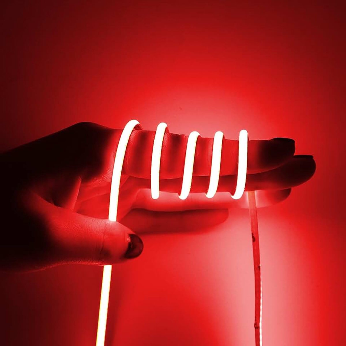 3 mm ultradunne COB-ledstrip, 7 W/m, 24 V, RA90+ | Dimbaar en snijdbaar voor keuken, slaapkamer, woonkamer, decoratie (zonder voeding en controller)